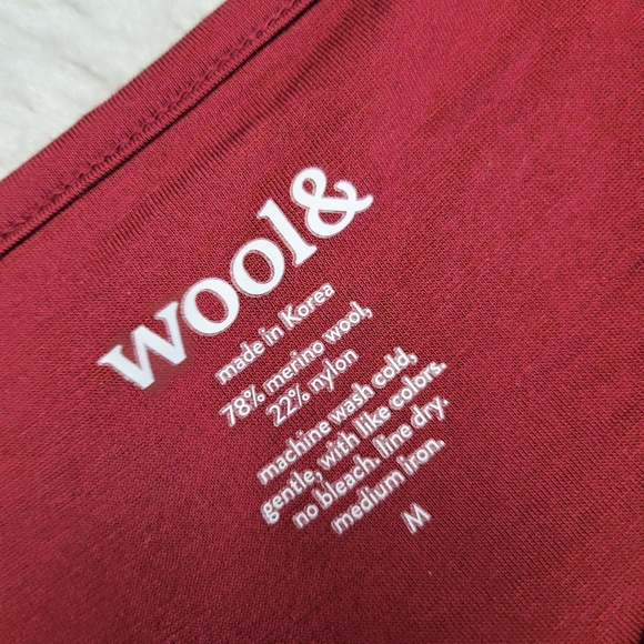 Wooland Wool& Dress Medium Merino Wool Blend Pockets Long Sleeve Cozy Luxury - Picture 5 of 6